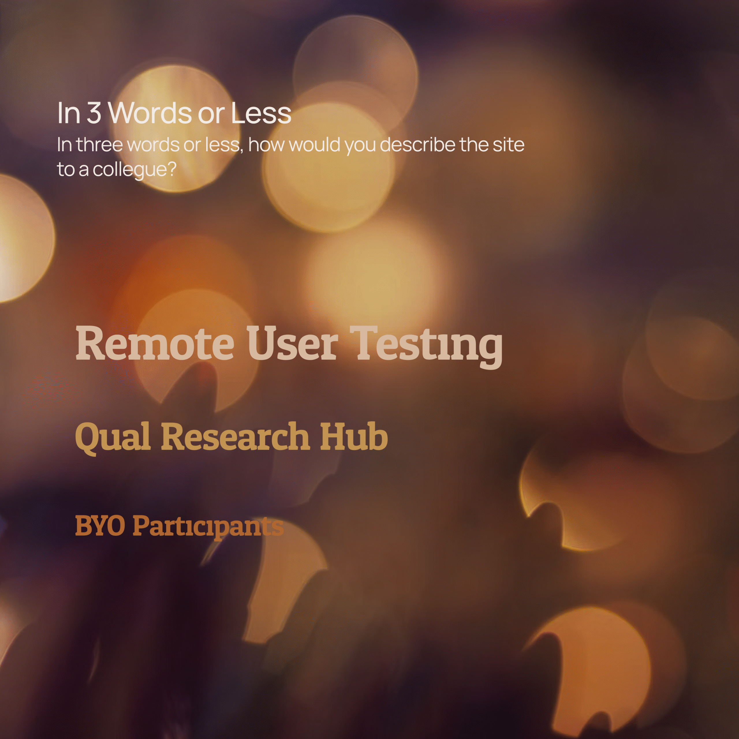 Lookback InThreeWords